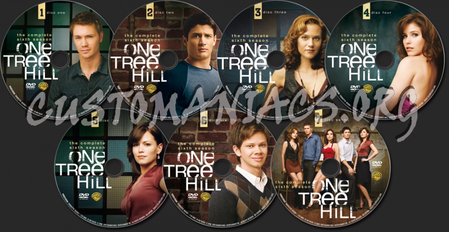 One Tree Hill Season 6 dvd label