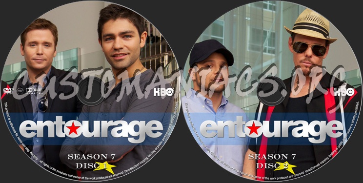 Entourage Season 7 dvd label