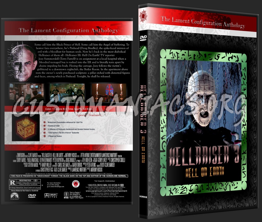 Hellraiser part 3 dvd cover