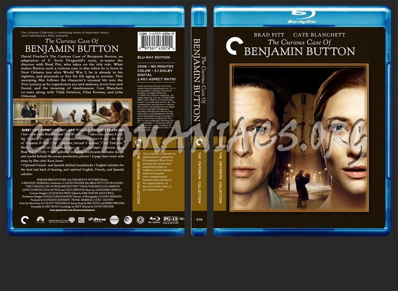 476 - The Curious Case Of Benjamin Button blu-ray cover