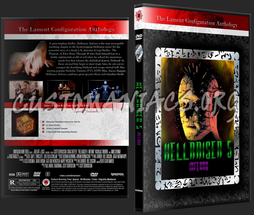 Hellraiser part 5 dvd cover