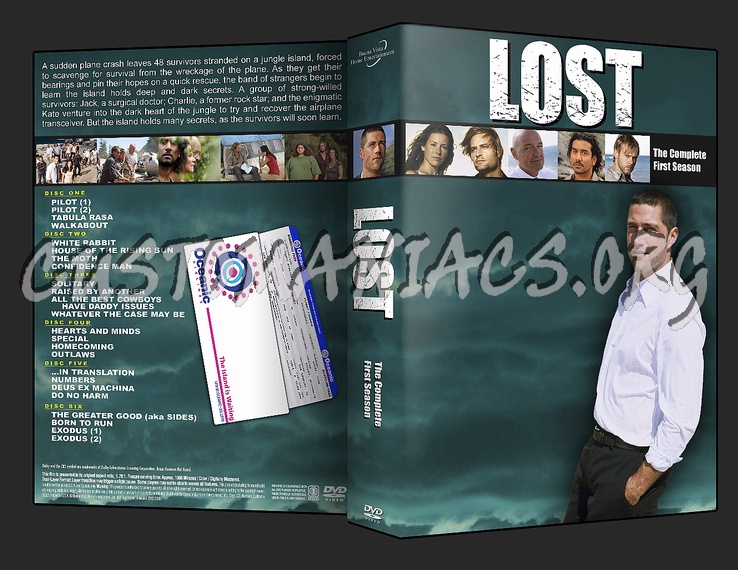 Lost Season 1 dvd cover