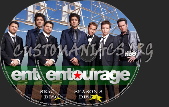 Entourage Season 8 dvd label