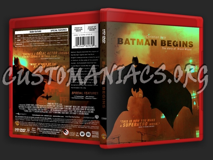 Batman Begins dvd cover