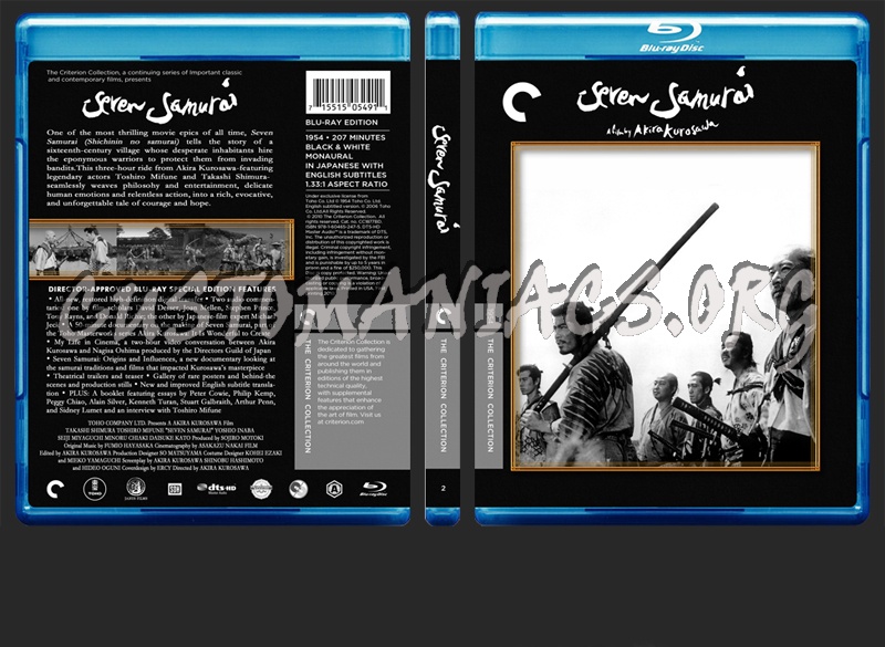 002 - Seven Samurai blu-ray cover