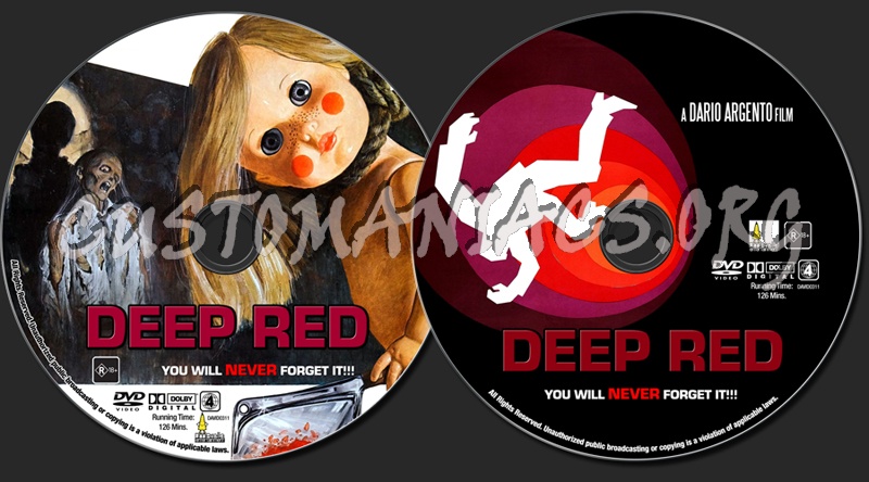 Deep Red dvd label