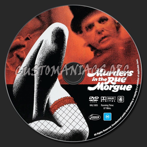 Murders in the Rue Morgue dvd label