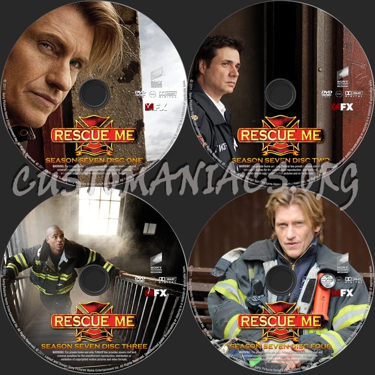 Rescue Me Season 7 dvd label