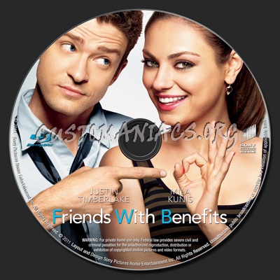Friends with Benefits blu-ray label
