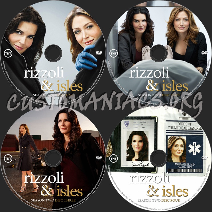 Rizzoli and Isles Season 2 dvd label