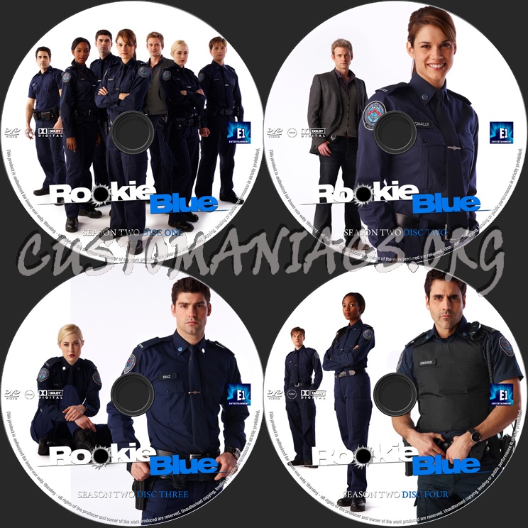 Rookie Blue Season 2 dvd label