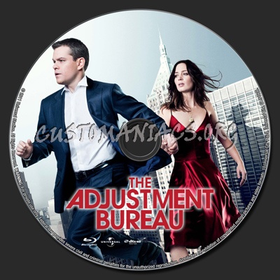 The Adjustment Bureau blu-ray label