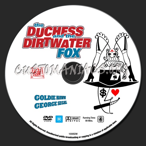 The Duchess and the Dirtwater Fox dvd label