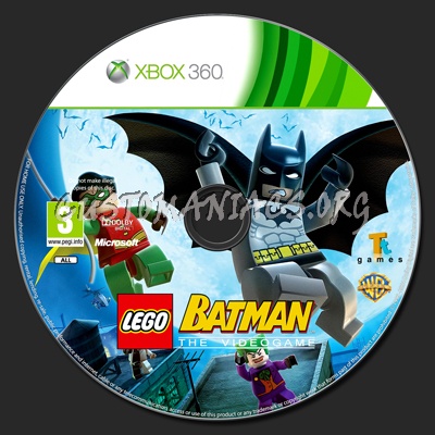 LEGO Batman The Videogame dvd label