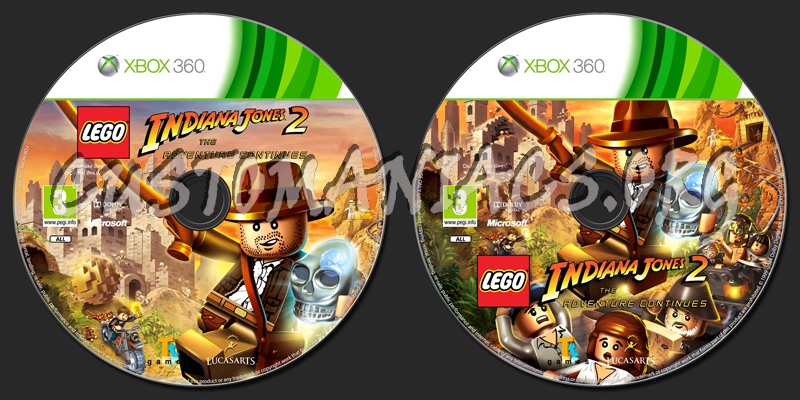 LEGO Indiana Jones 2: The Adventure Continues dvd label