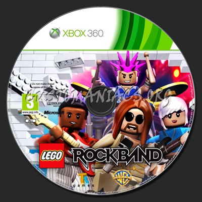 LEGO Rock Band dvd label