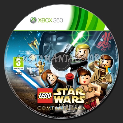 LEGO Star Wars: The Complete Saga dvd label