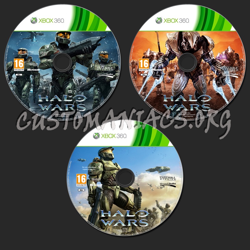 Halo Wars dvd label