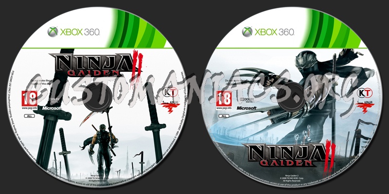Ninja Gaiden 2 dvd label