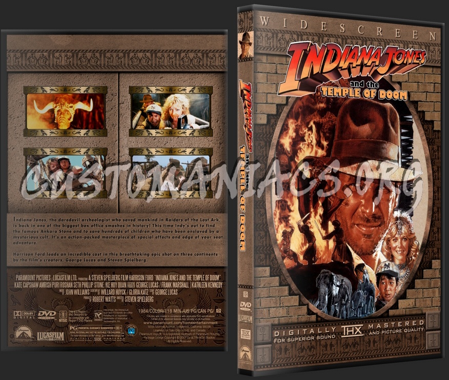 Indiana Jones and the Temple of Doom dvd cover