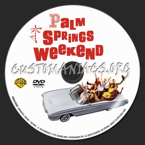 Palm Springs Weekend dvd label