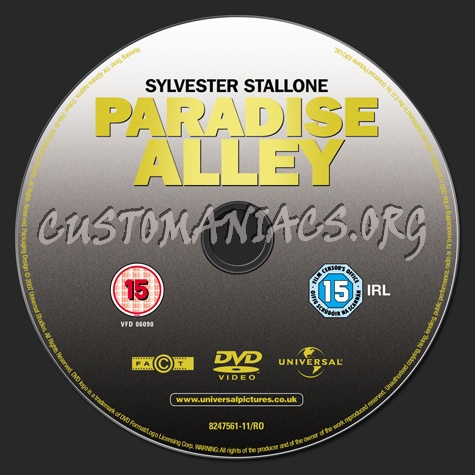 Paradise Alley dvd label