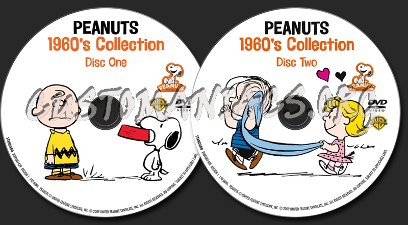 Peanuts 1960's Collection dvd label