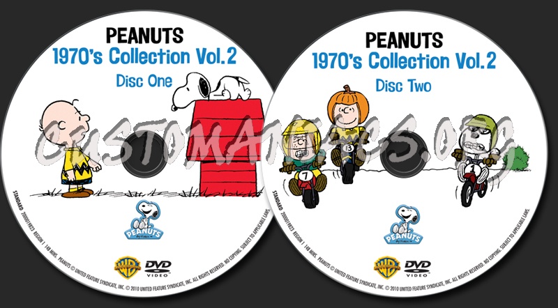 Peanuts 1970's Collection Volume 2 dvd label