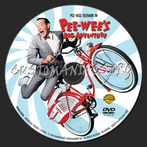 Pee-Wee's Big Adventure dvd label