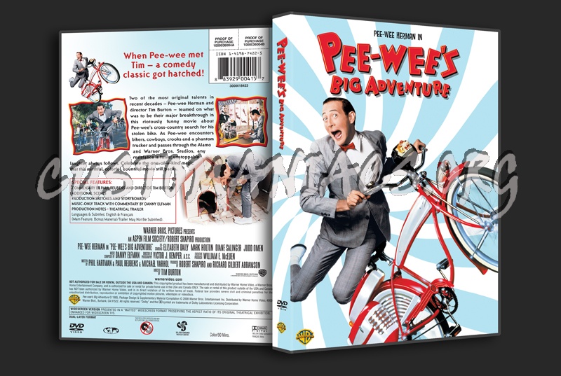 Pee-Wee's Big Adventure dvd cover