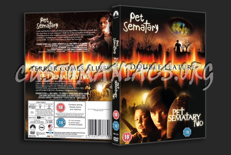 Pet Sematary / Pet Sematary 2 dvd cover