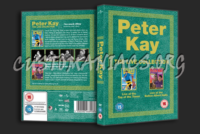 Peter Kay The Live Collection dvd cover