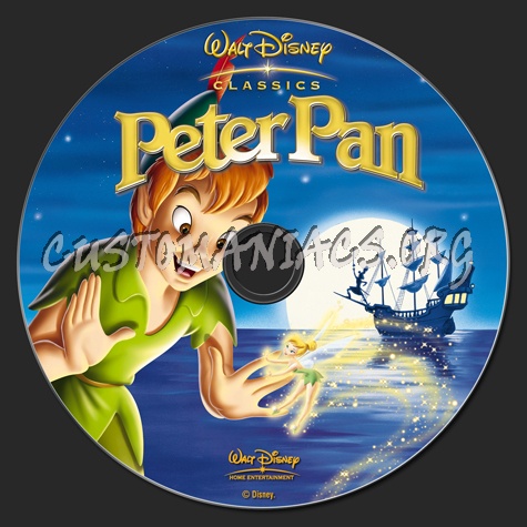 Peter Pan dvd label