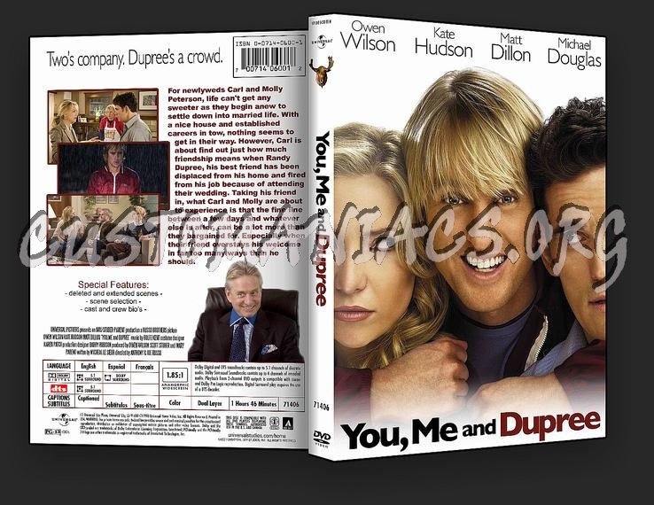 You, Me And Dupree dvd cover