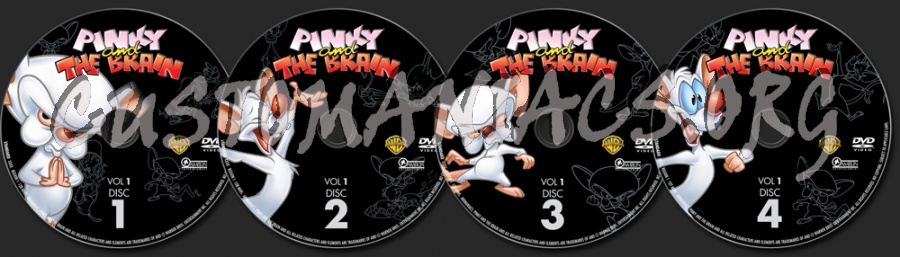 Pinky and the Brain Volume 1 dvd label