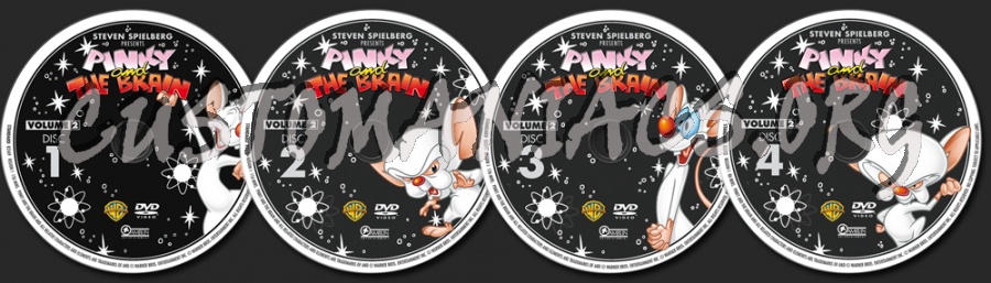 Pinky and the Brain Volume 2 dvd label