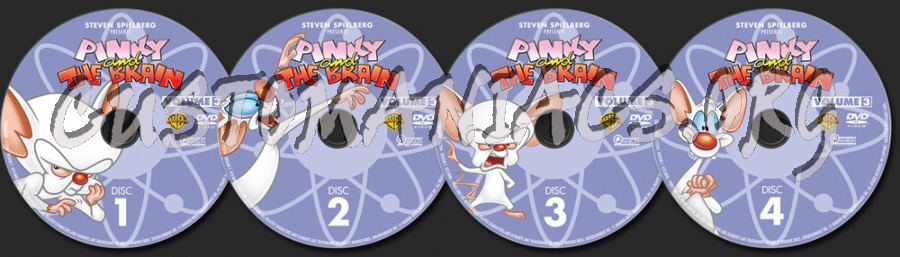Pinky and the Brain Volume 3 dvd label
