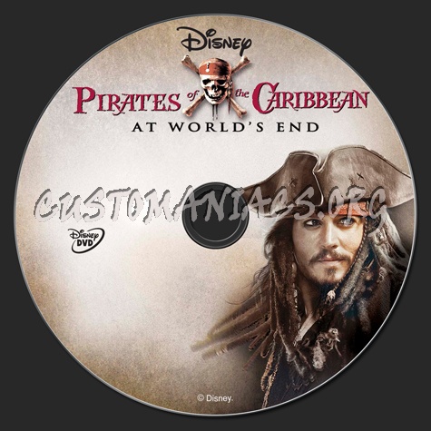 Pirates of the Caribbean At World's End dvd label