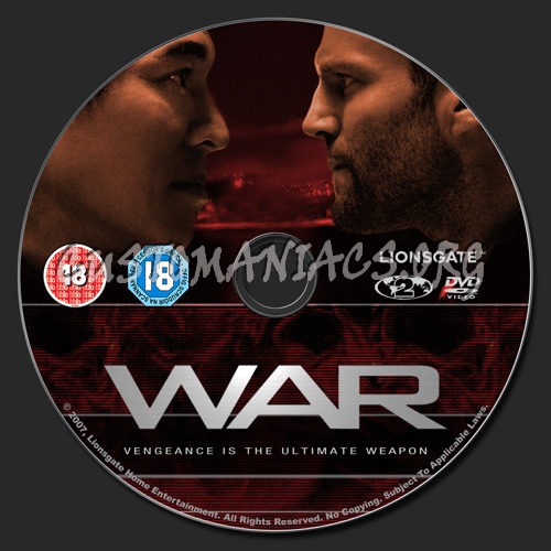 War dvd label