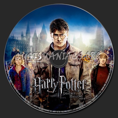 Harry Potter and the Deathly Hallows Part 2 blu-ray label