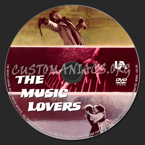 The Music Lovers dvd label