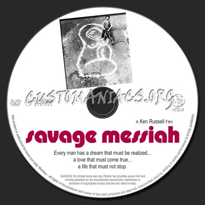 Savage Messiah dvd label