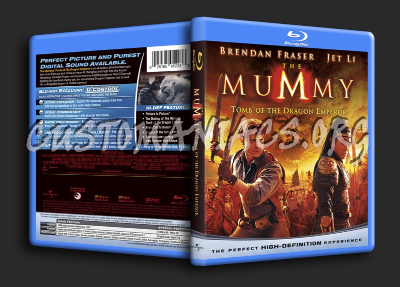 The Mummy Tomb Of The Dragon Emperor blu-ray cover