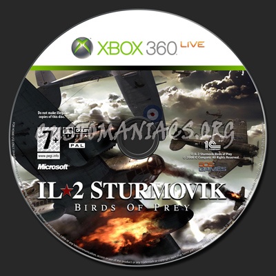 IL-2 Sturmovik Birds of Prey dvd label