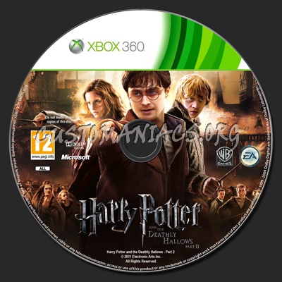 Harry Potter and the Deathly Hallows - Part 2 dvd label