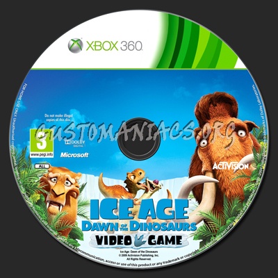 Ice Age: Dawn of the Dinosaurs dvd label