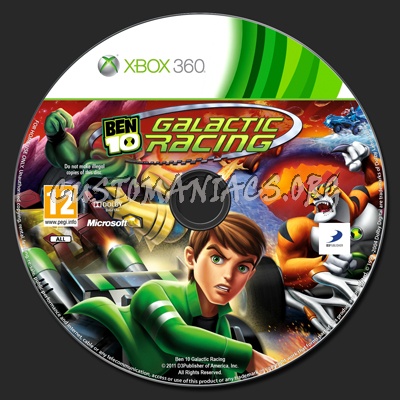 Ben 10: Galactic Racing dvd label