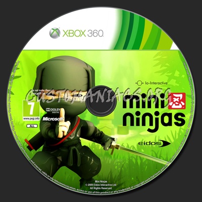 Mini Ninjas dvd label