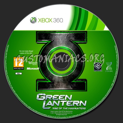 Green Lantern: Rise of the Manhunters dvd label