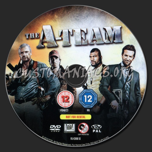 The A-Team dvd label